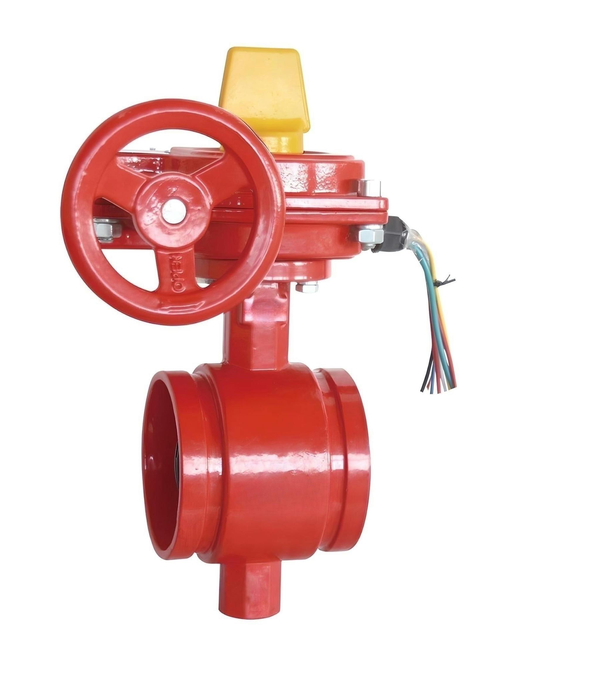 Grooved Butterfly Valve With Tamper