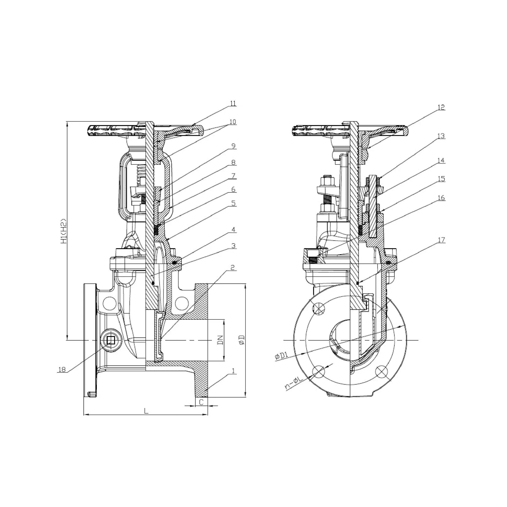 Flanged RESILIENT OS&Y 