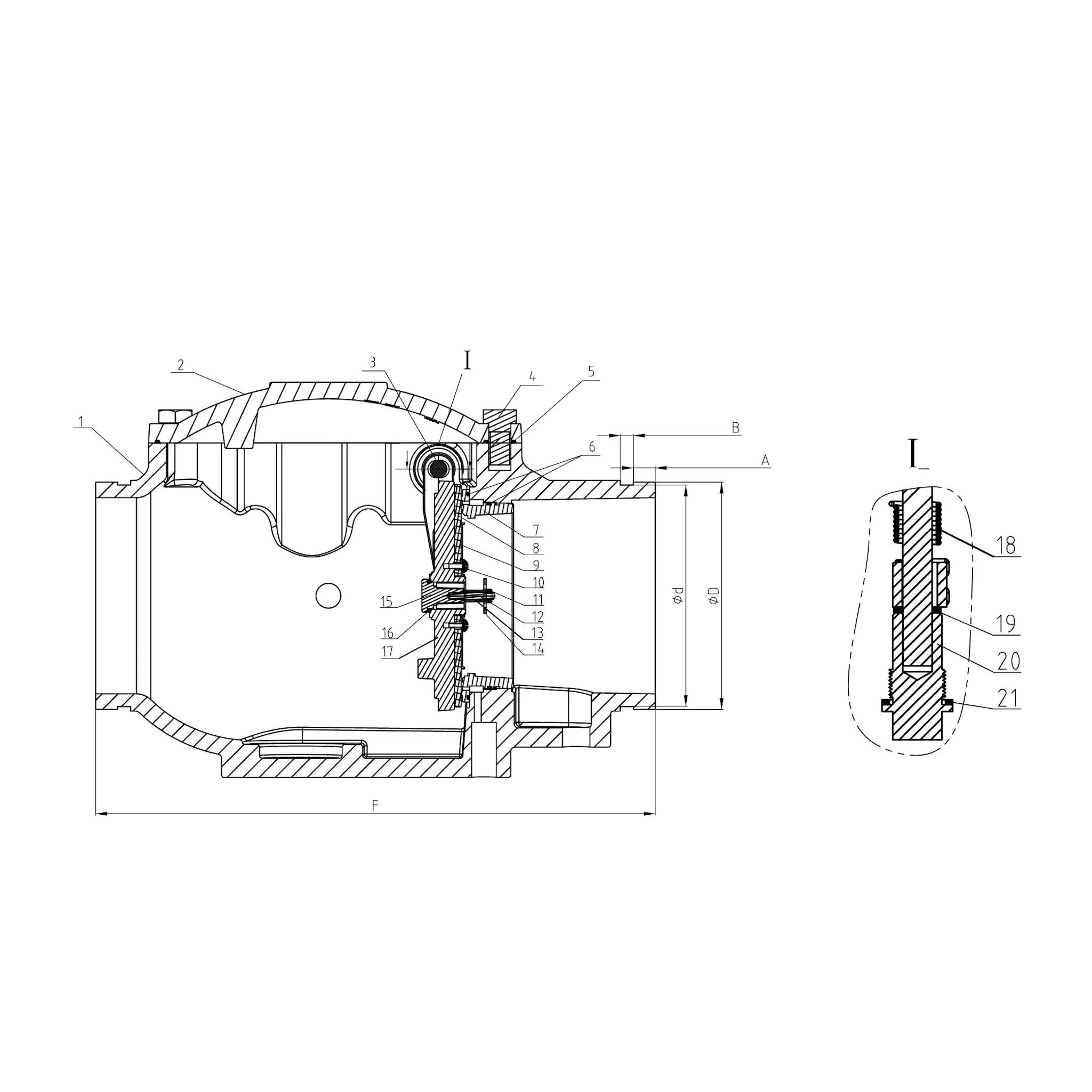 GROOVED WET ALARM CHECK VALVE 