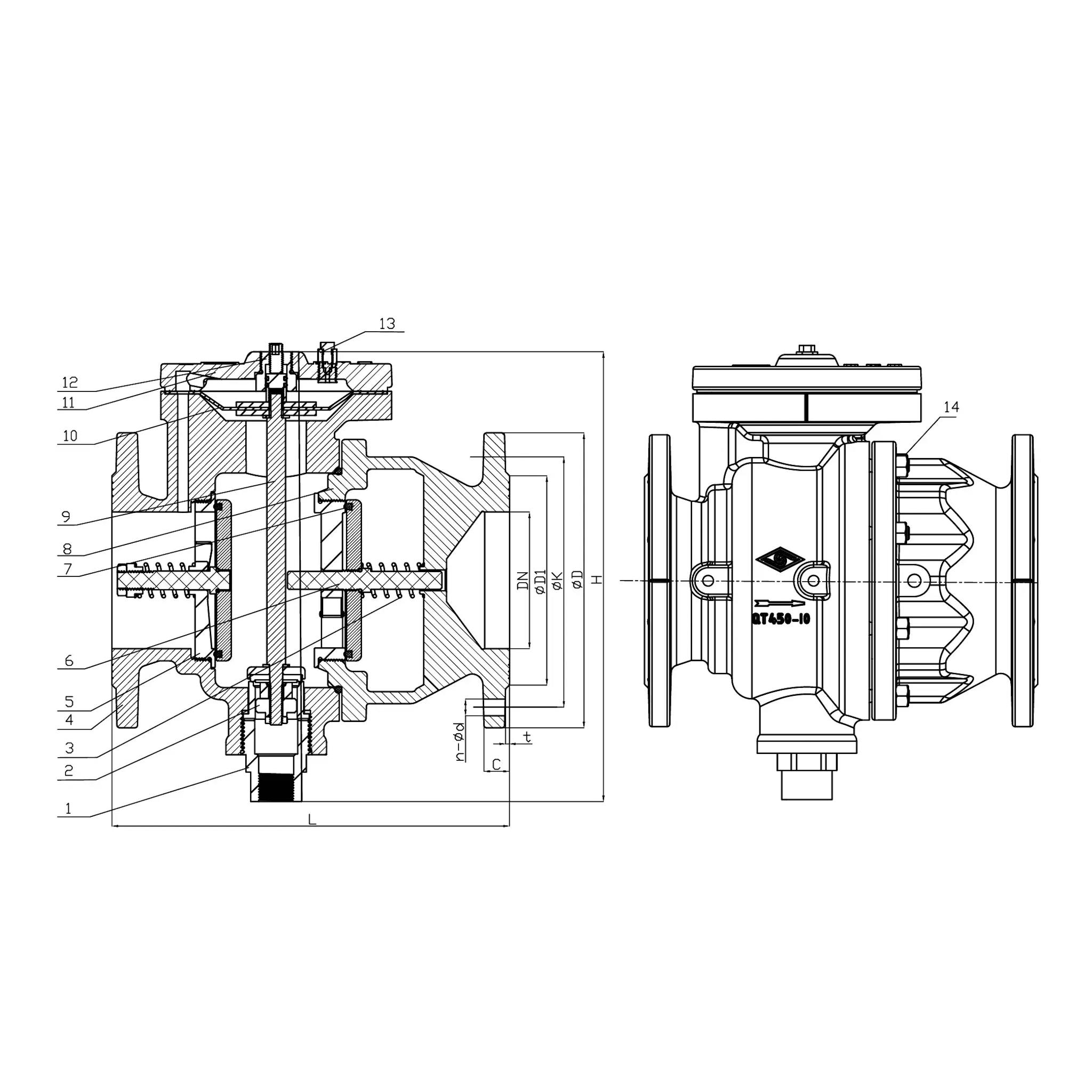 LOW-RESISTANCE BACKFLOW