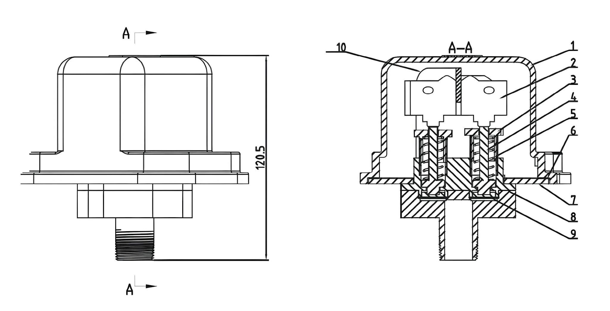 PRESSURE SWITCH FM APPROVED