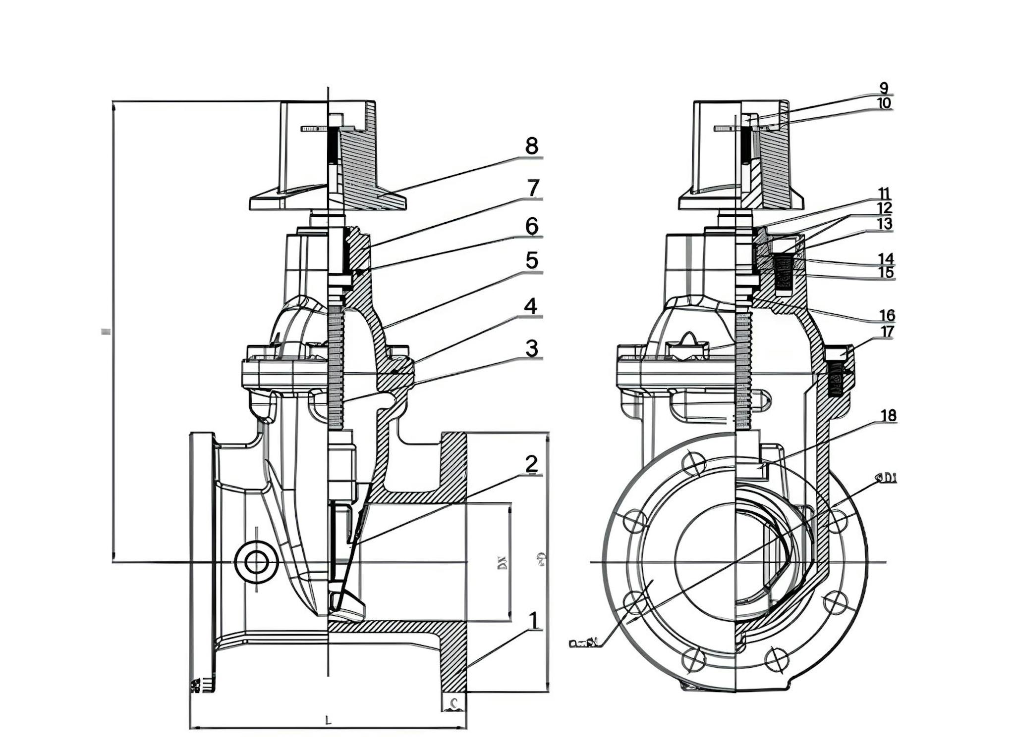 FLANGED RESILIENT NRS UL/FM APPROVED