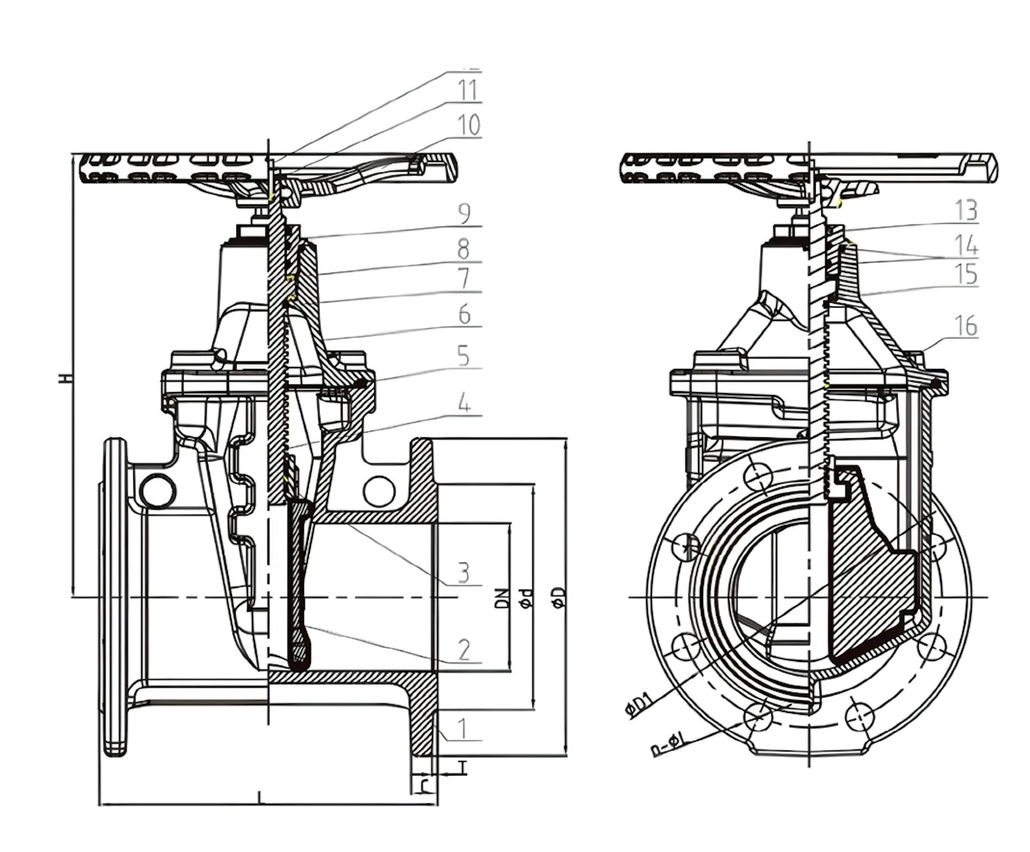 Bs 5163 Flanged Resilient Nrs