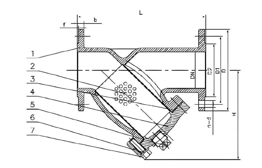 FLANGED Y-TYPE STRAINER