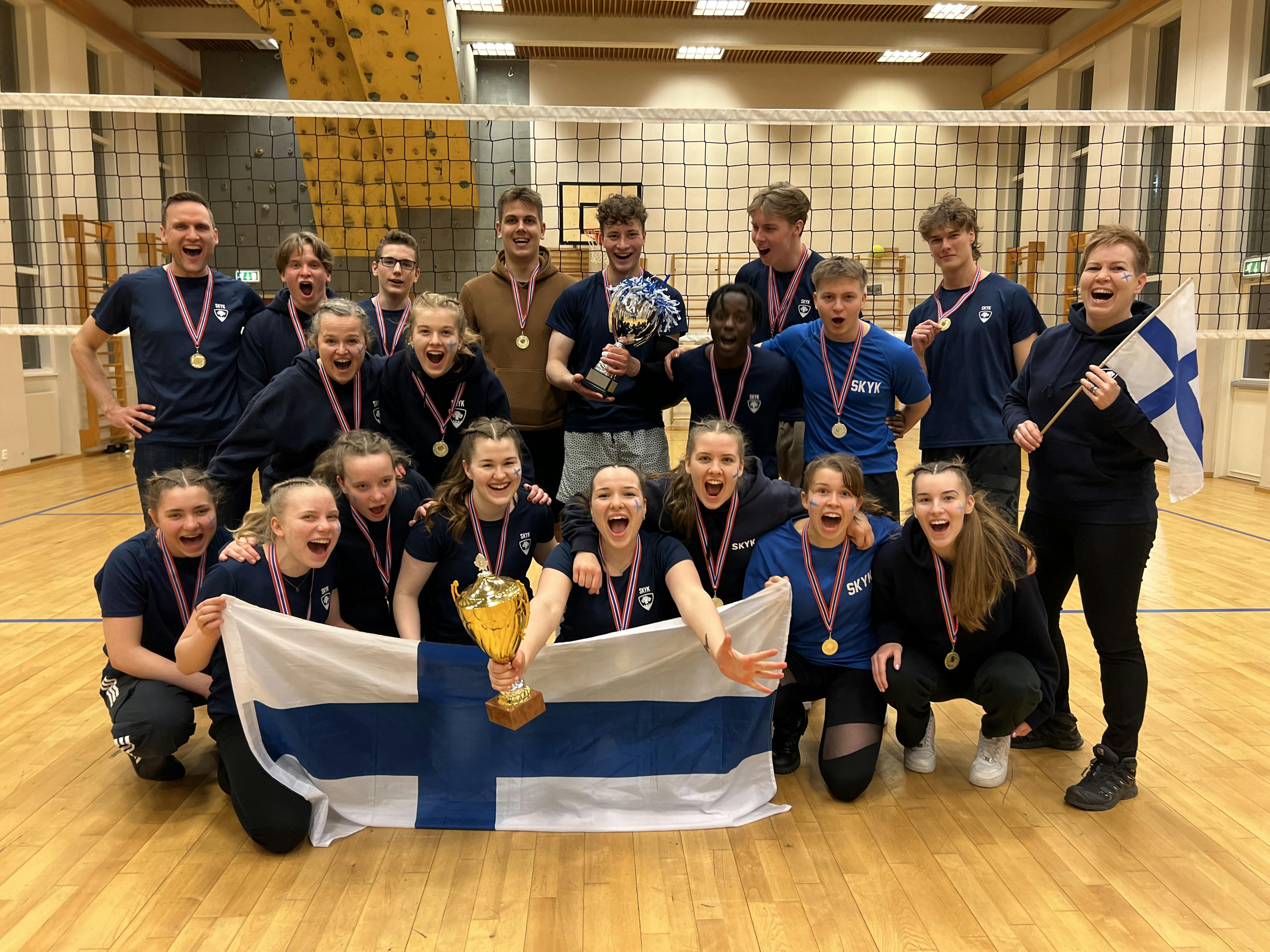 lentopallon voittajajoukkueet Norjan turnauksessa 2024 