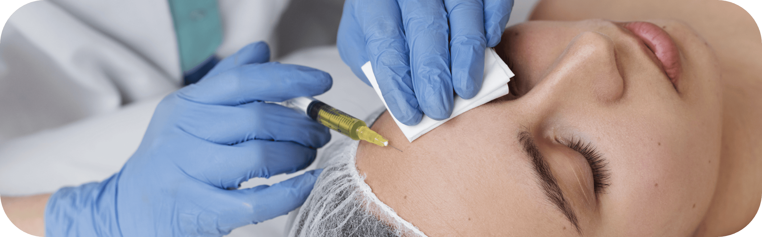 woman having PRP treatment