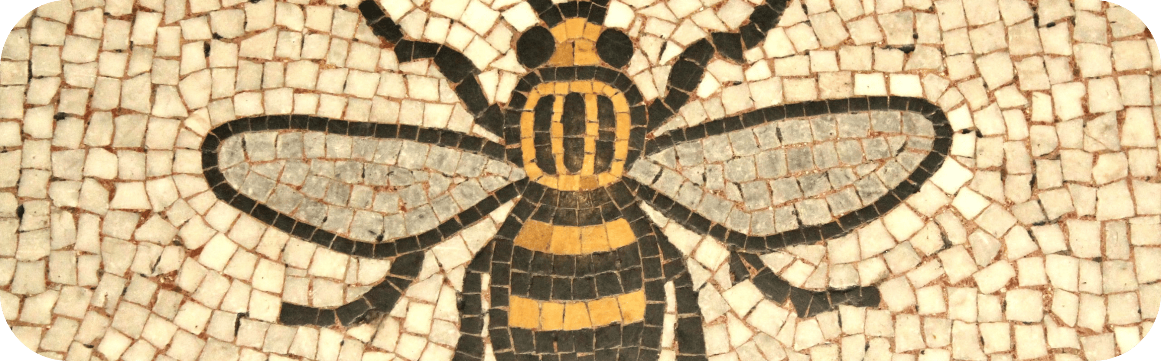 cobbles in the design of a bee