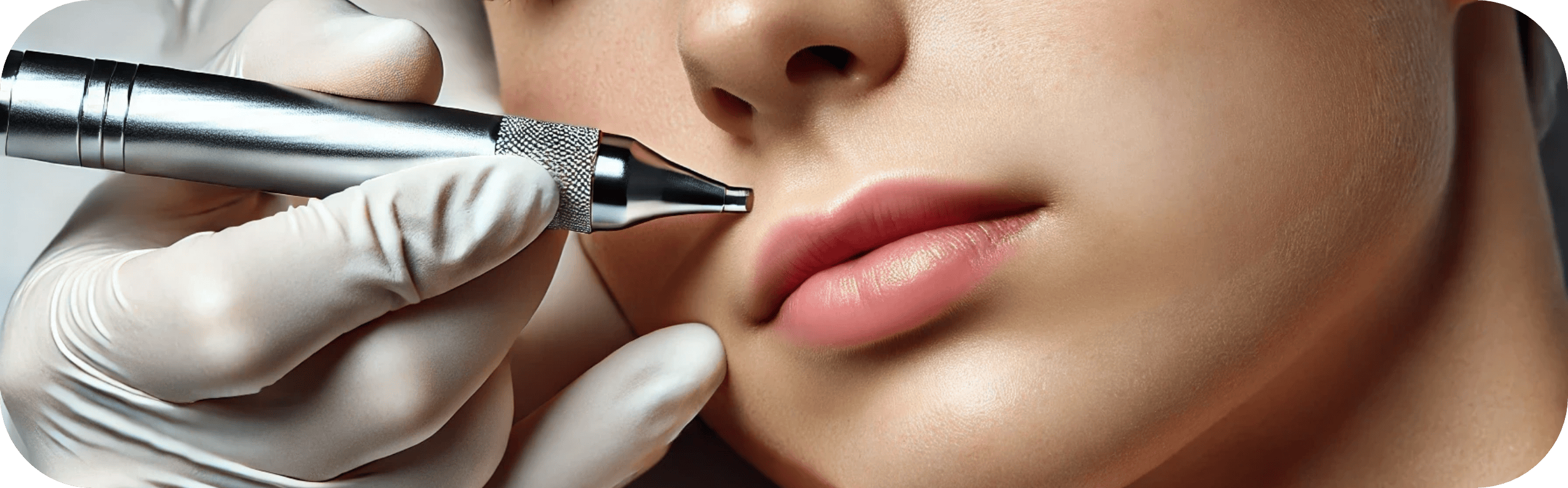 woman having microneedling treatment