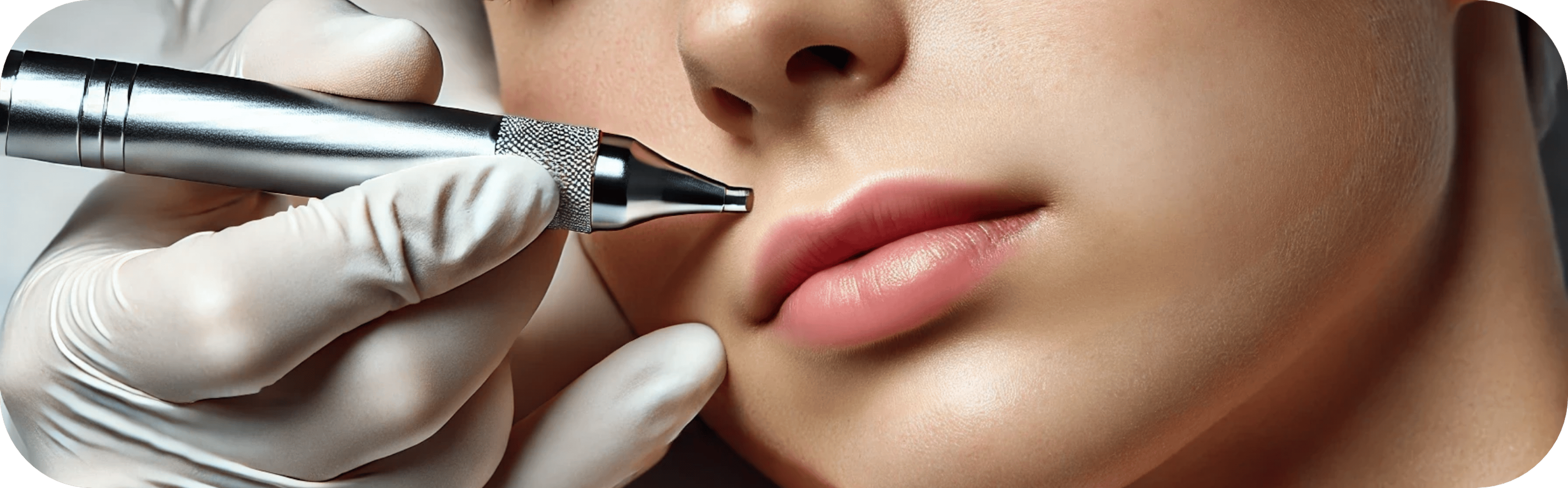 woman having microneedling treatment