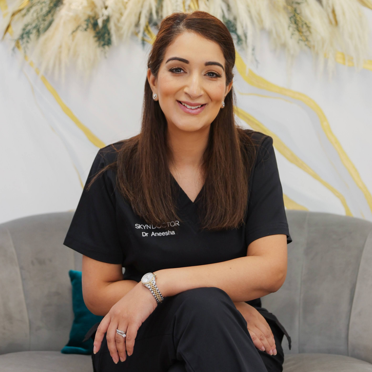 Aneesha sat in the Cheshire clinic