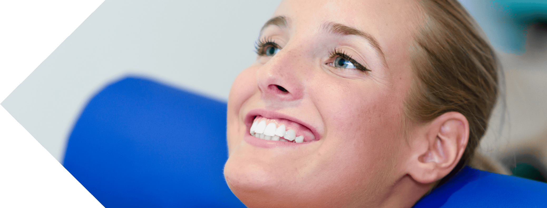 woman having her gummy smile examined