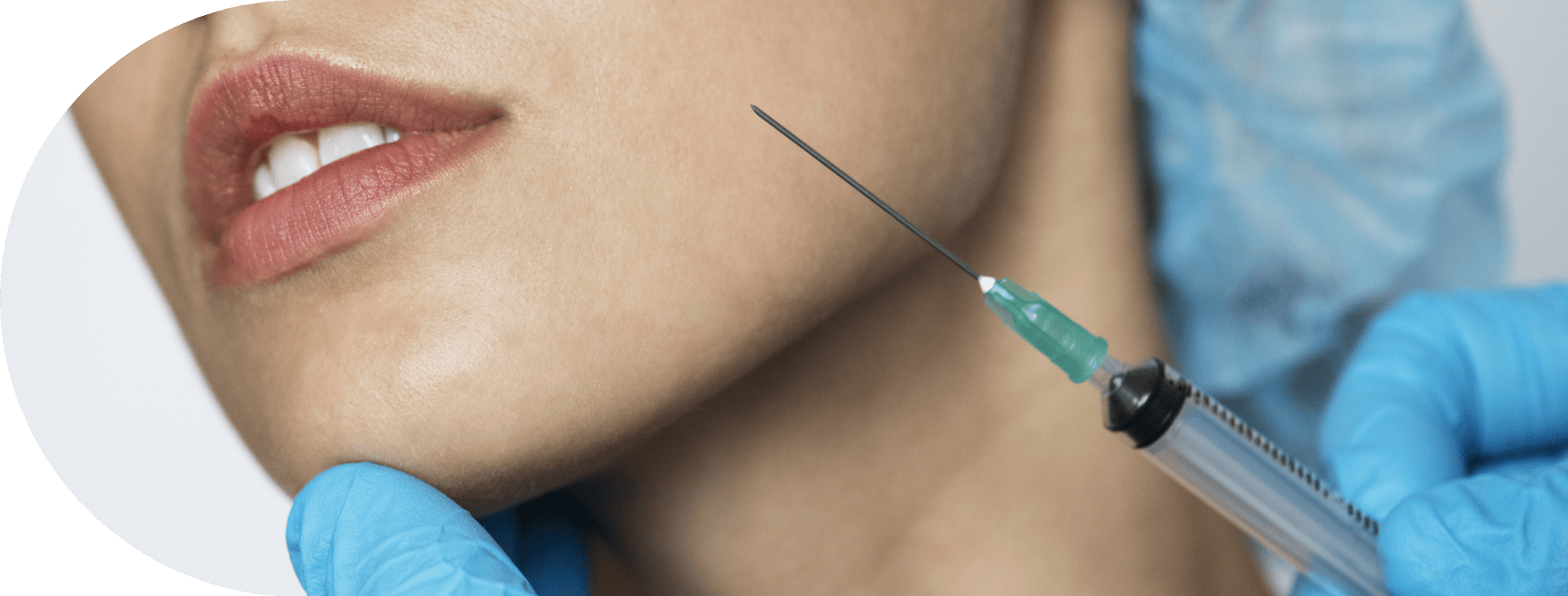 woman having anti wrinkle treatment