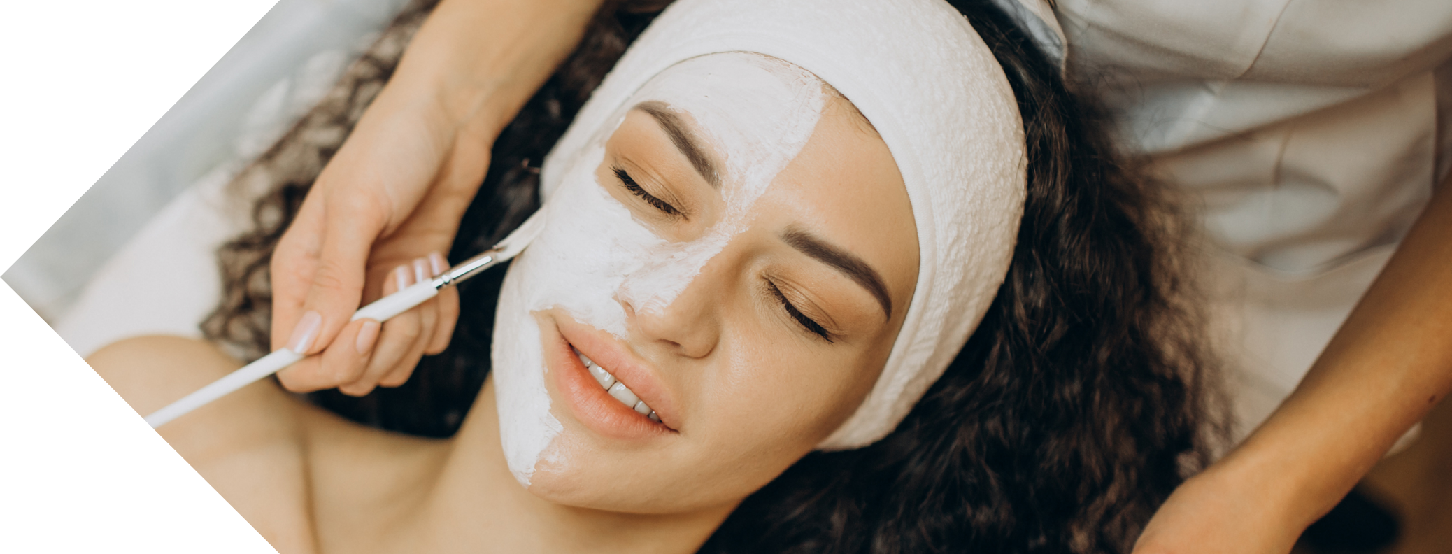 woman having peel treatment