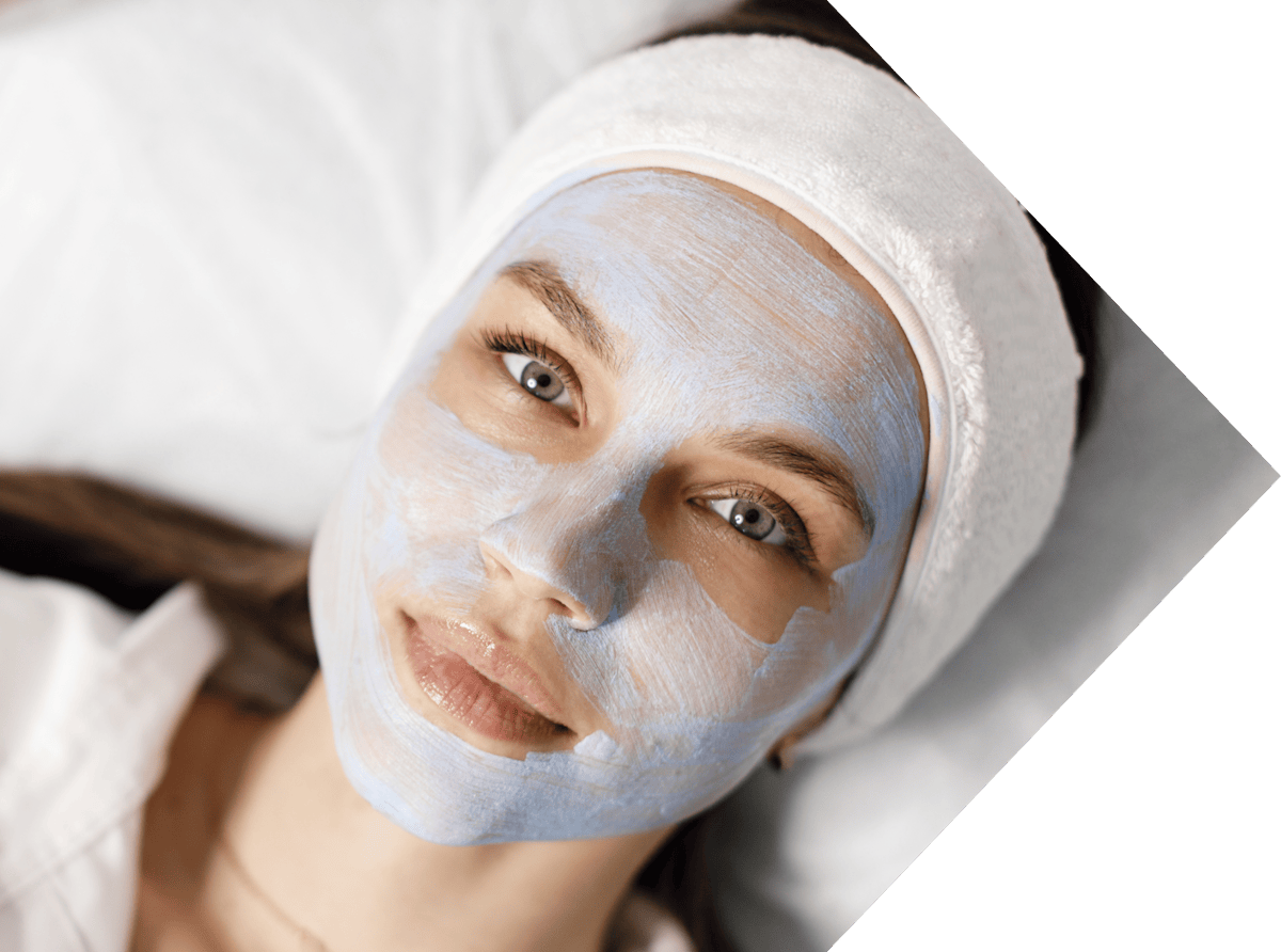 a white female having obagi peel treatment