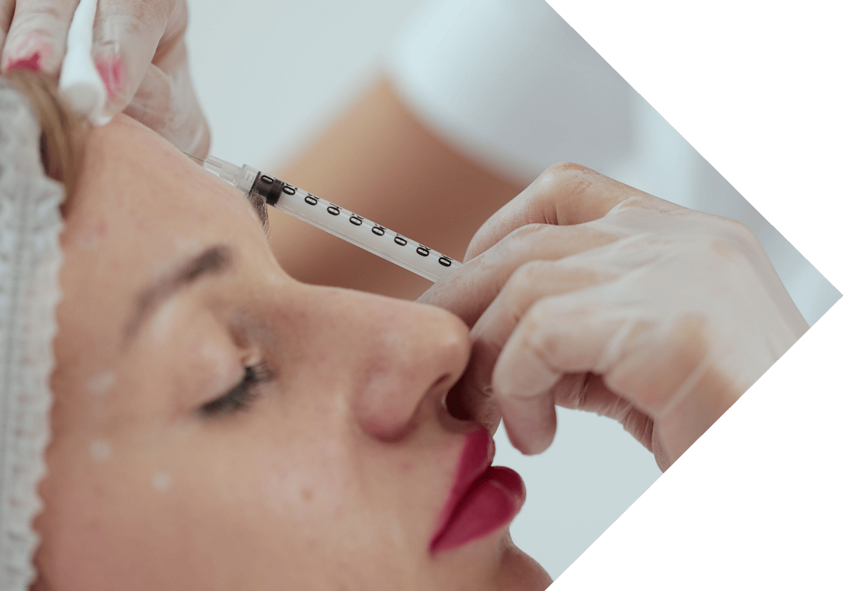 anti wrinkle areas treatment being performed