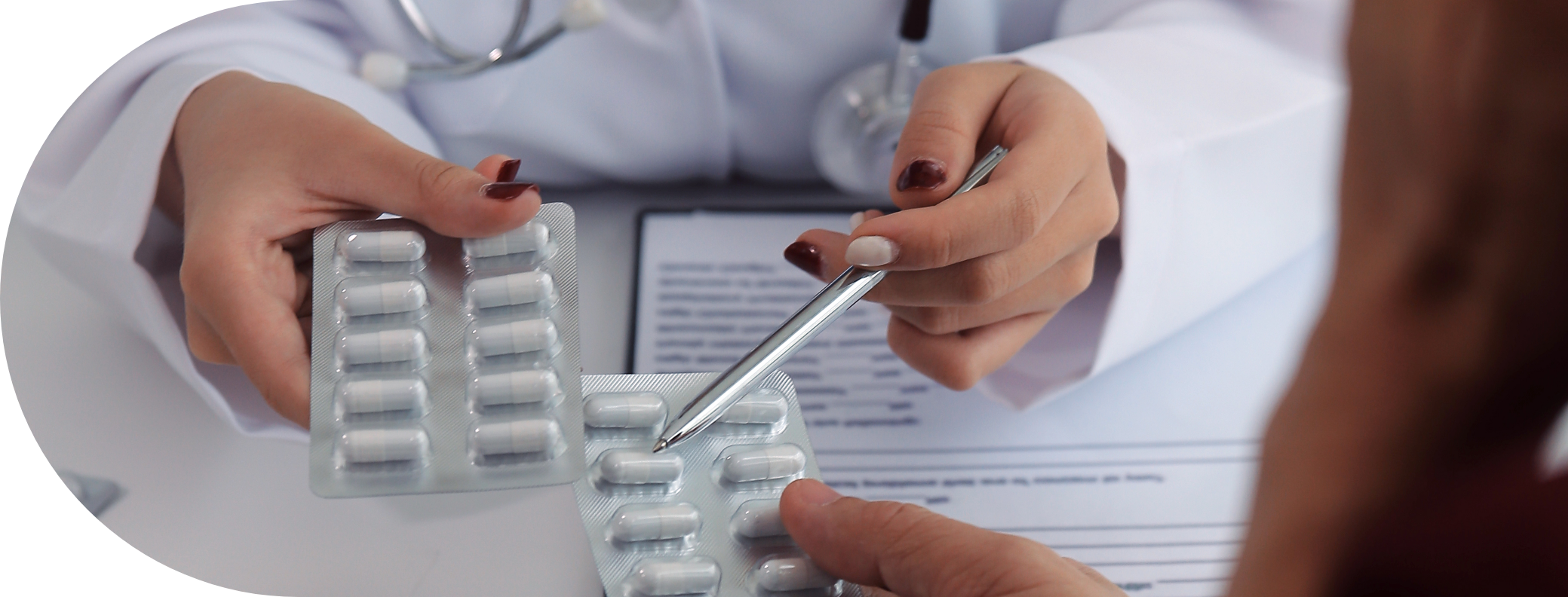 patient being prescribed Typhoid Oral
