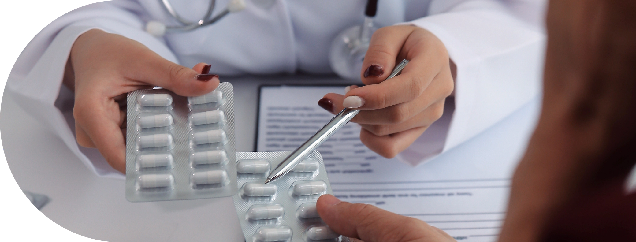 patient being prescribed Typhoid Oral