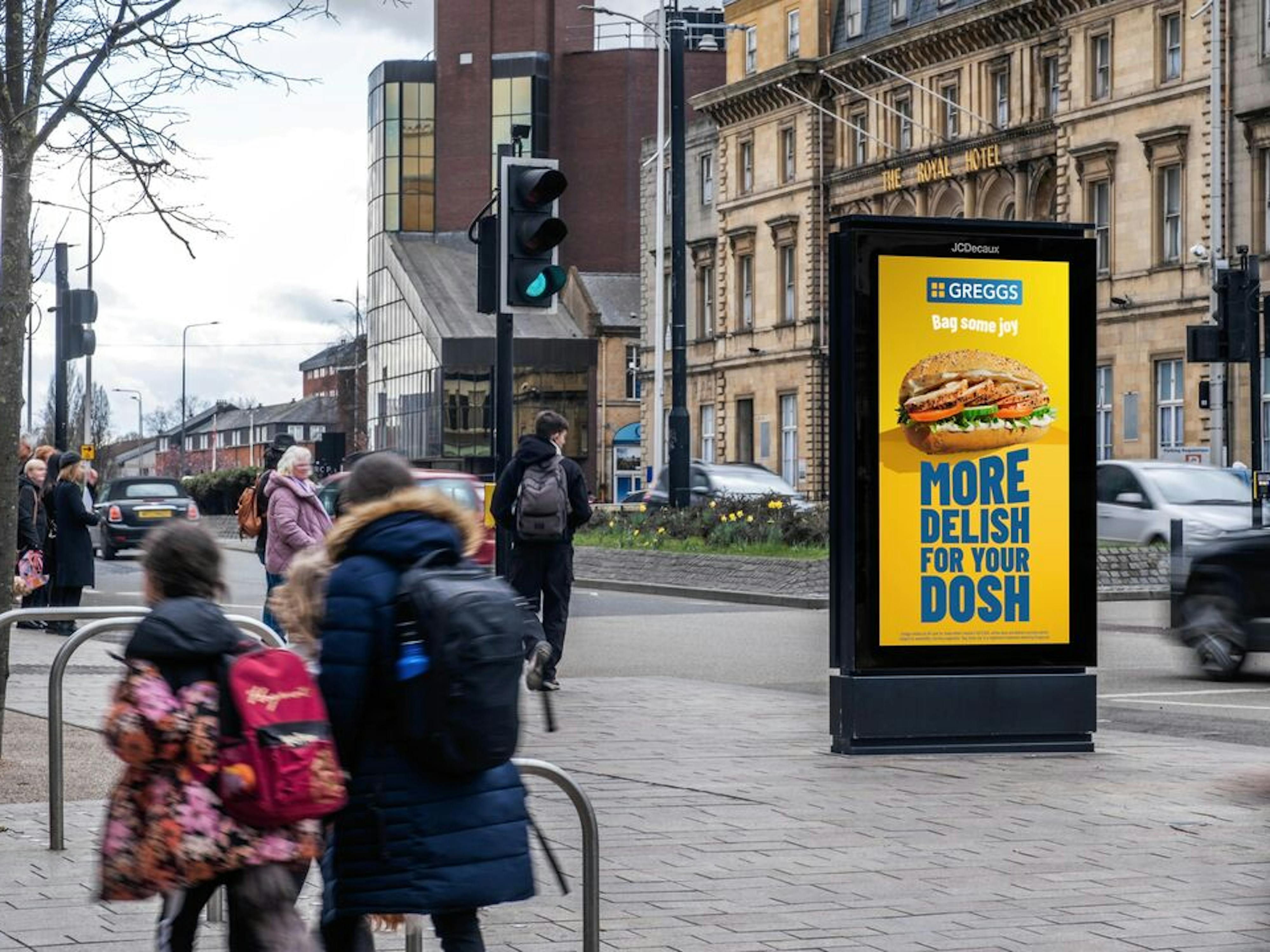 Greggs Digital Out of Home Advertisement