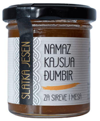 Namaz kajsija đumbir, slika tegle