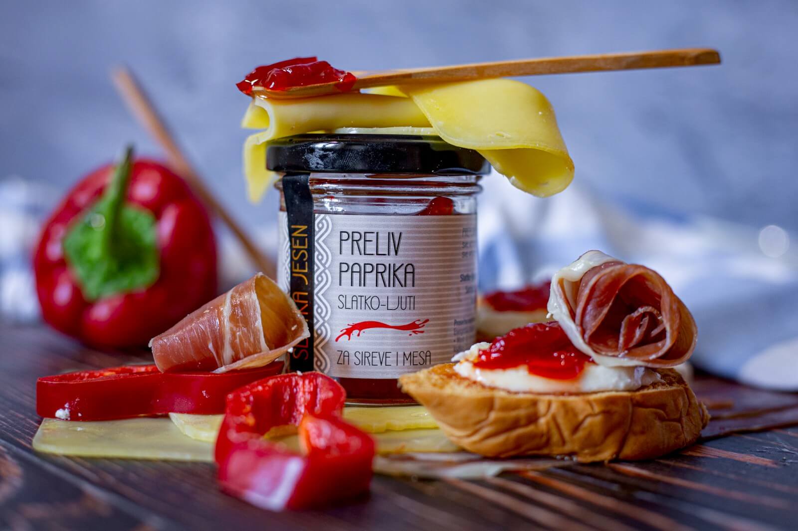 Preliv paprika, scenska fotografija