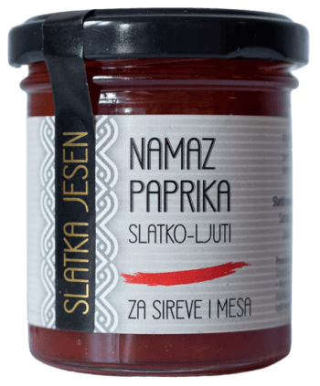 Namaz paprika, slika tegle