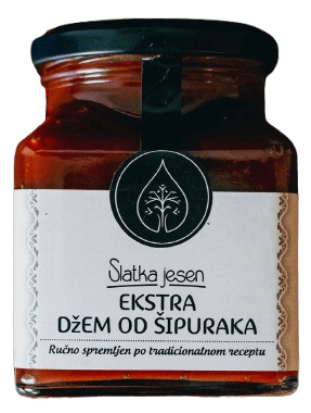 Džem od šipurka, slika tegle