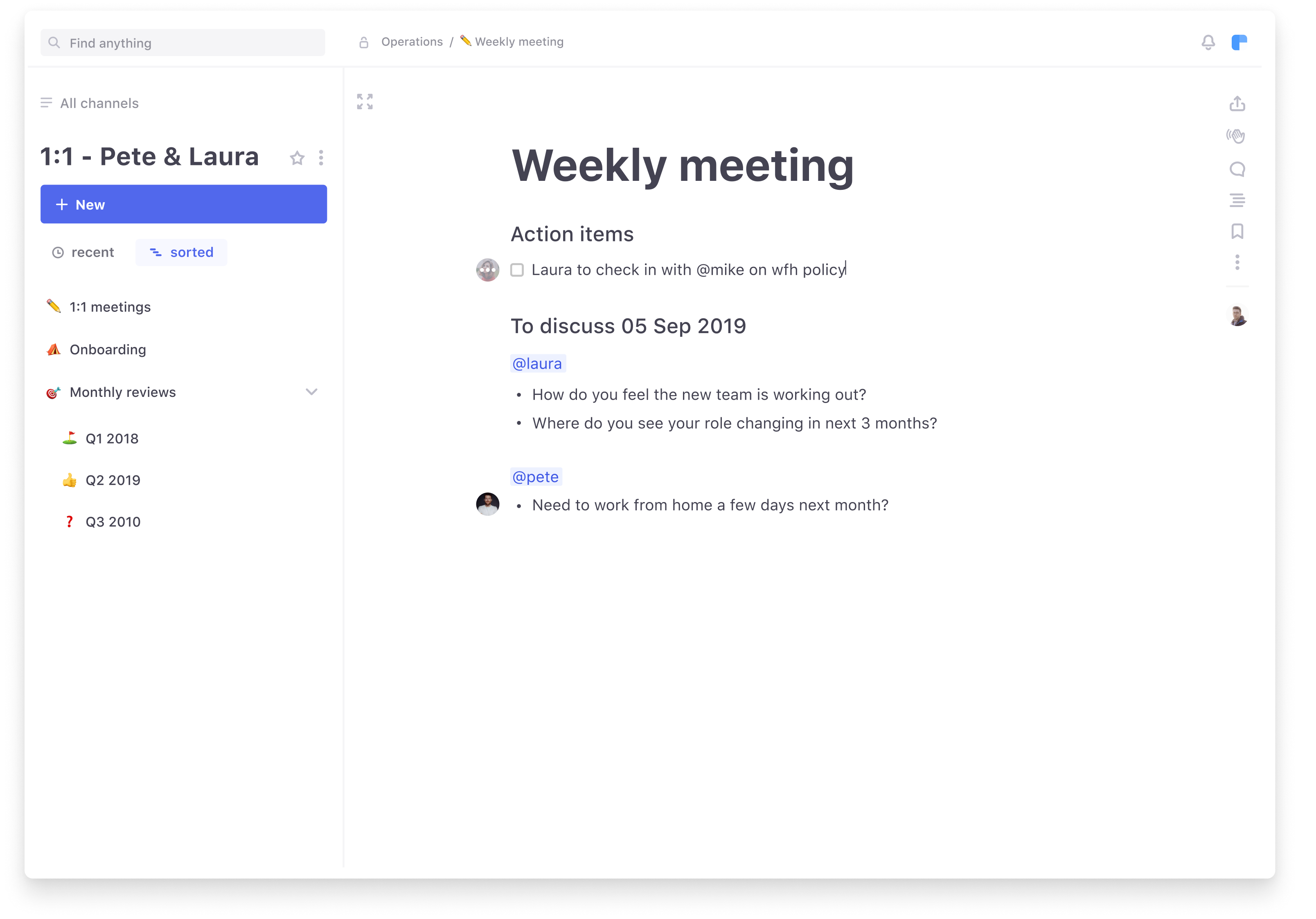 Meeting Notes Template With Action Items