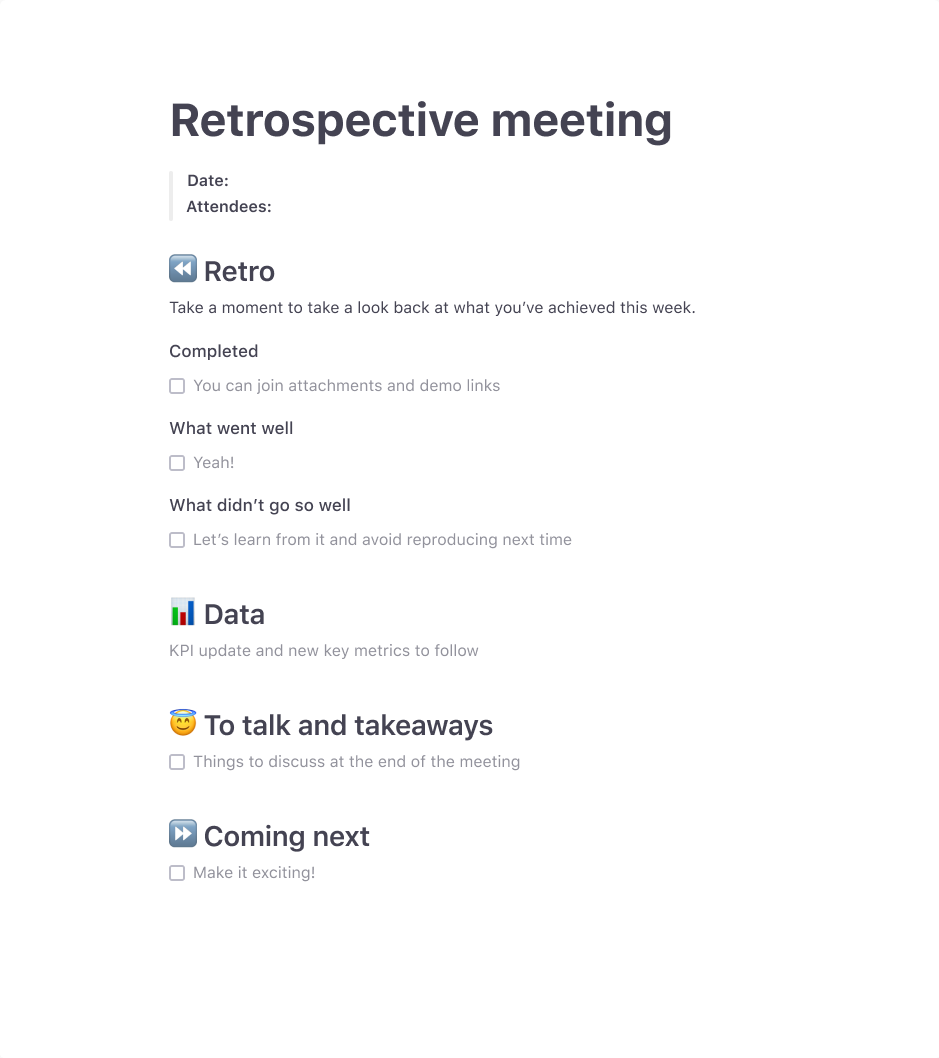 retrospective meeting