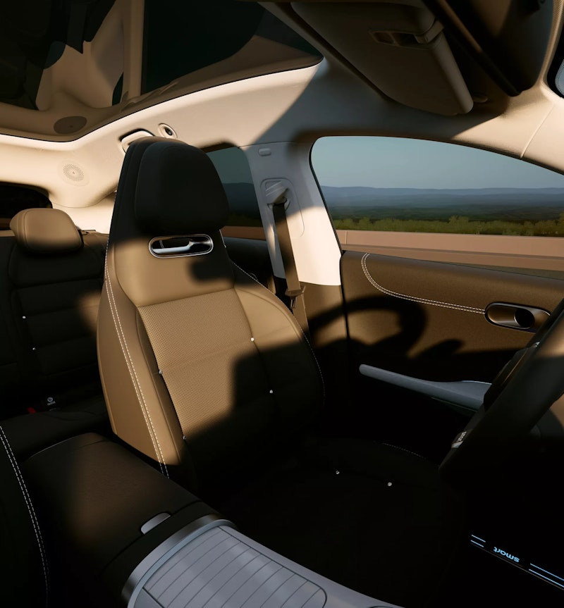 smart #3 innanrými og farþegarými