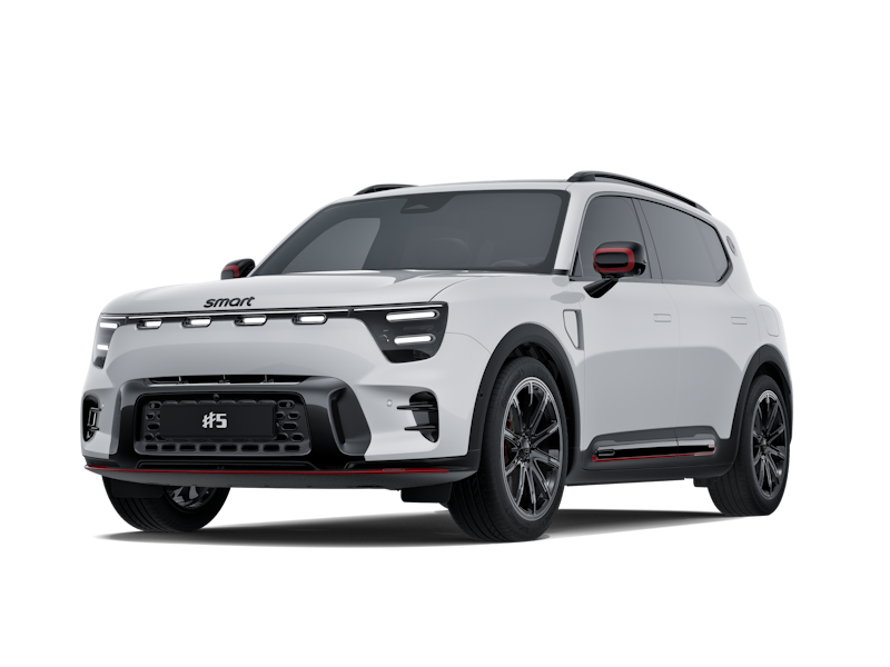 Hvítur smart #5 Brabus bíll