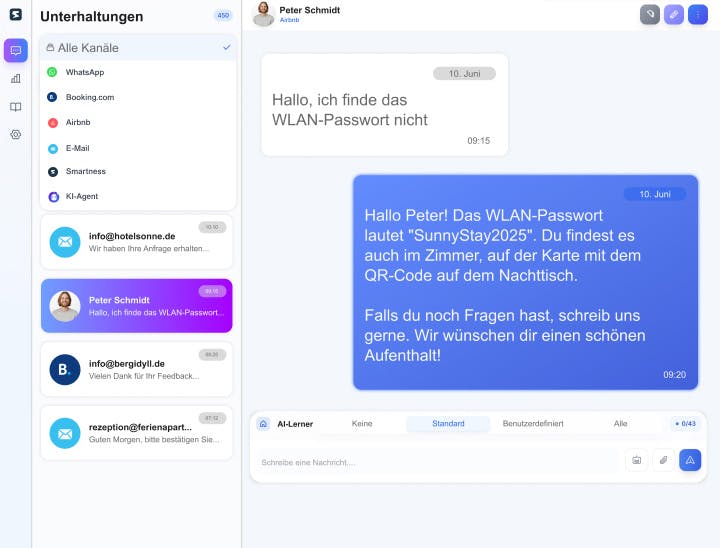 Smartchat - Zentrale Verwaltung