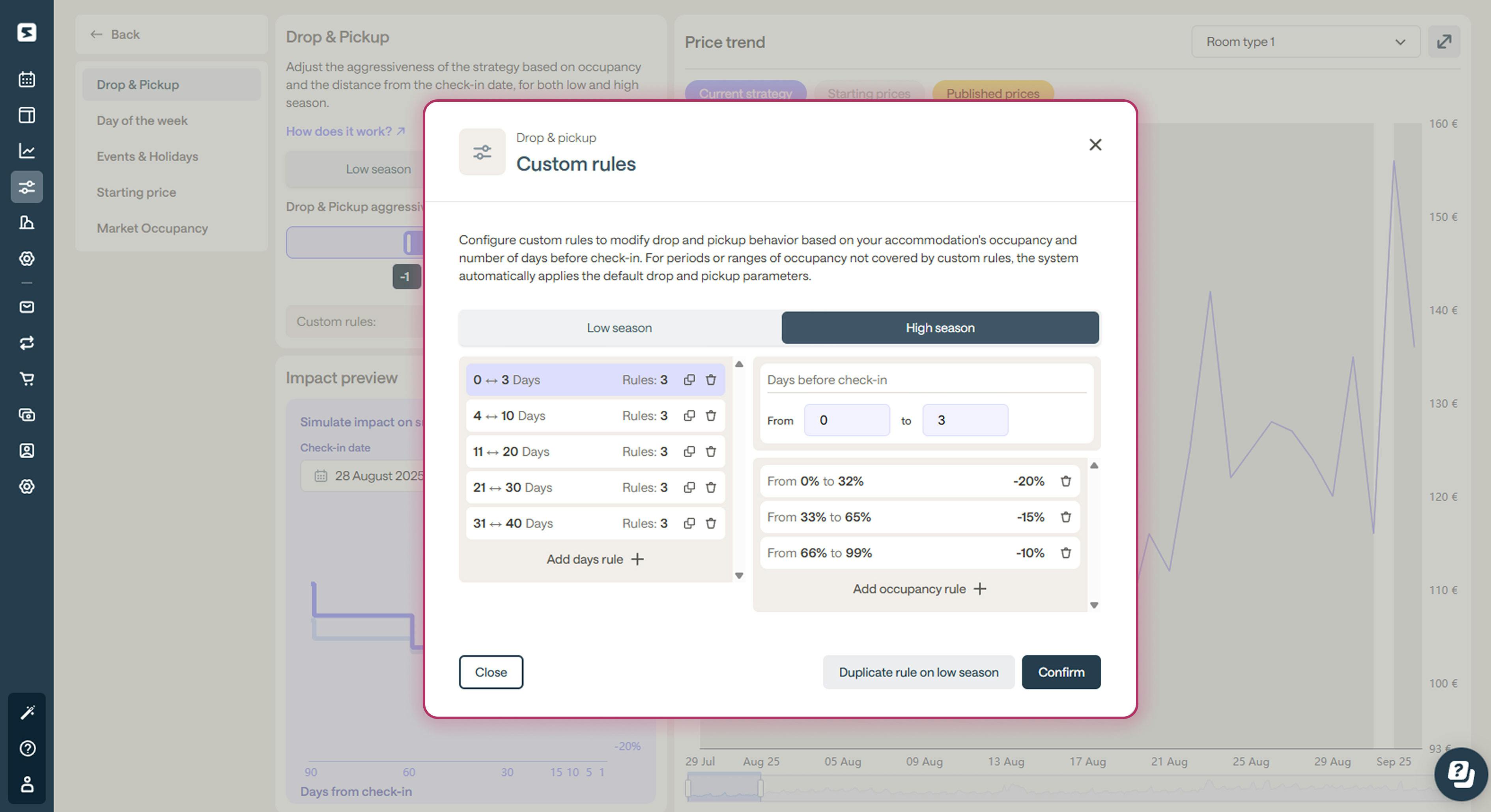 How to set Custom rules based on occupancy and number of days before check-in | Smartpricing