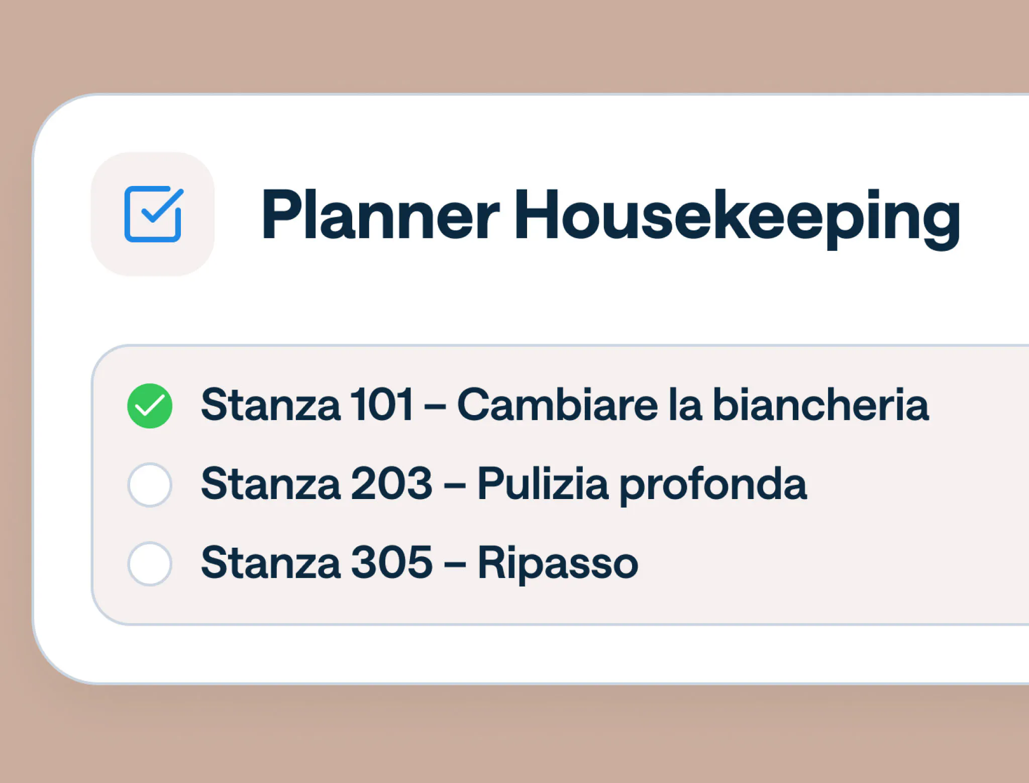 Planner Housekeeping