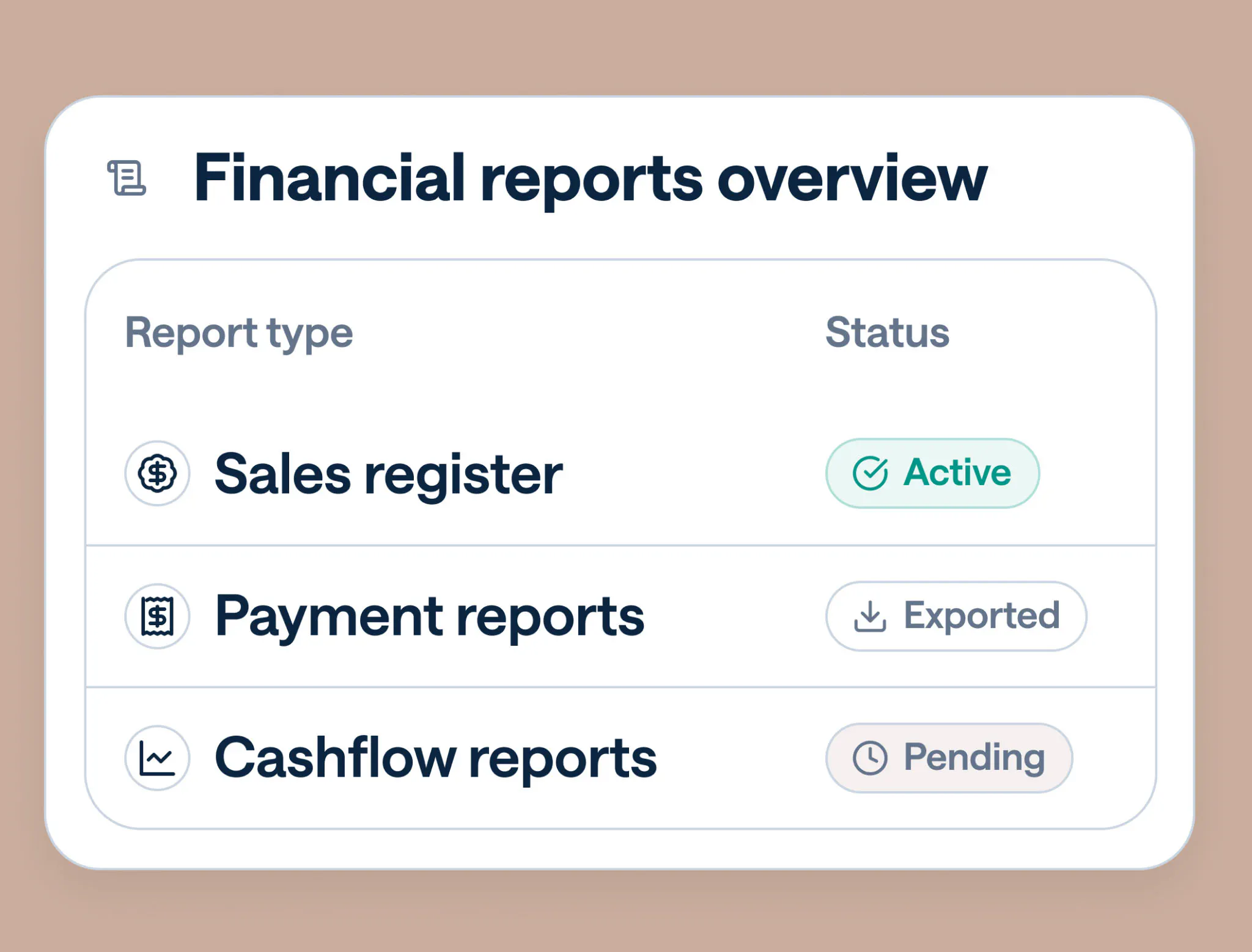 Accounting - Reports & insights