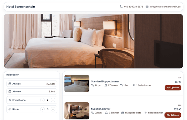 Booking engine