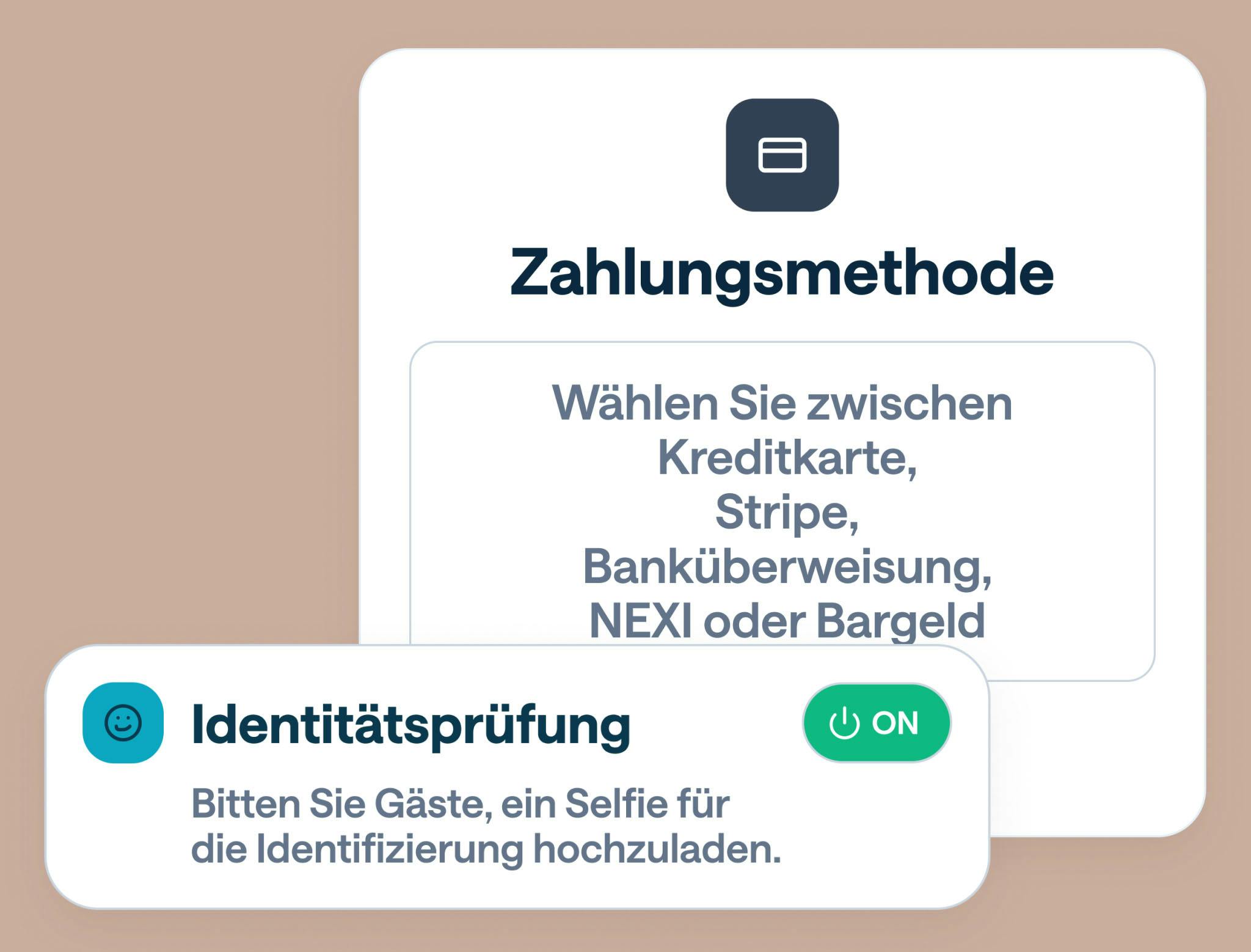 Booking engine - Self check-in and bureaucracy