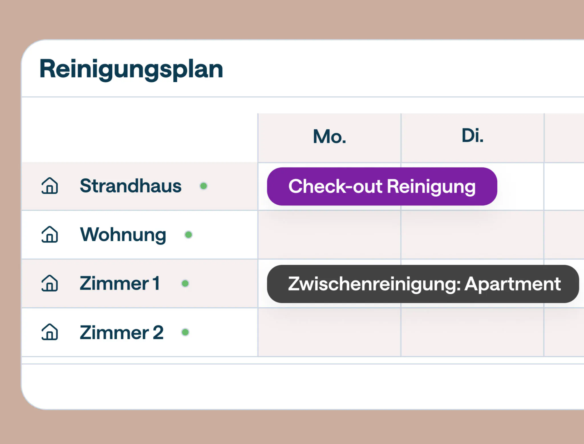 Housekeeping - calendar