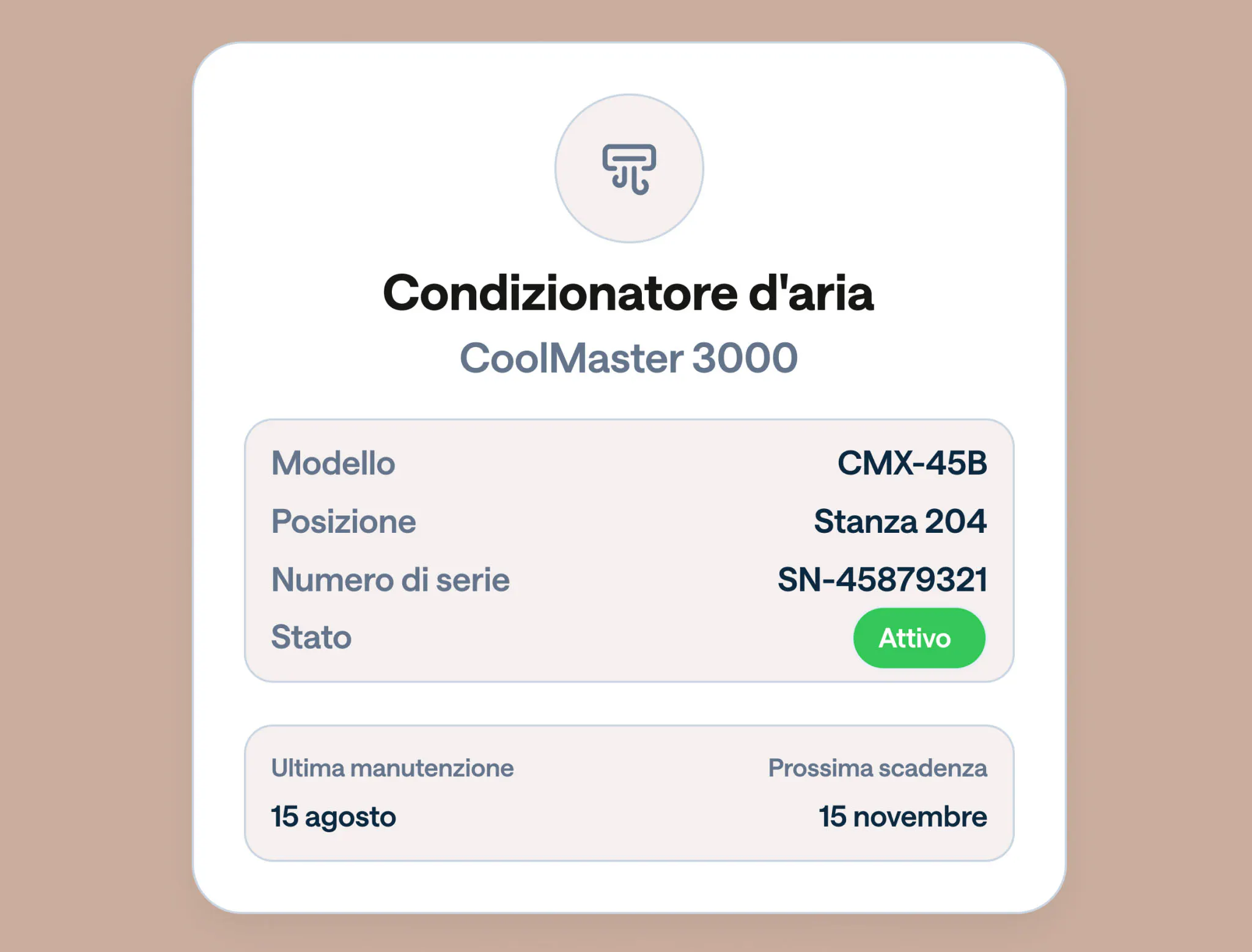 Manutenzioni - gestione assets