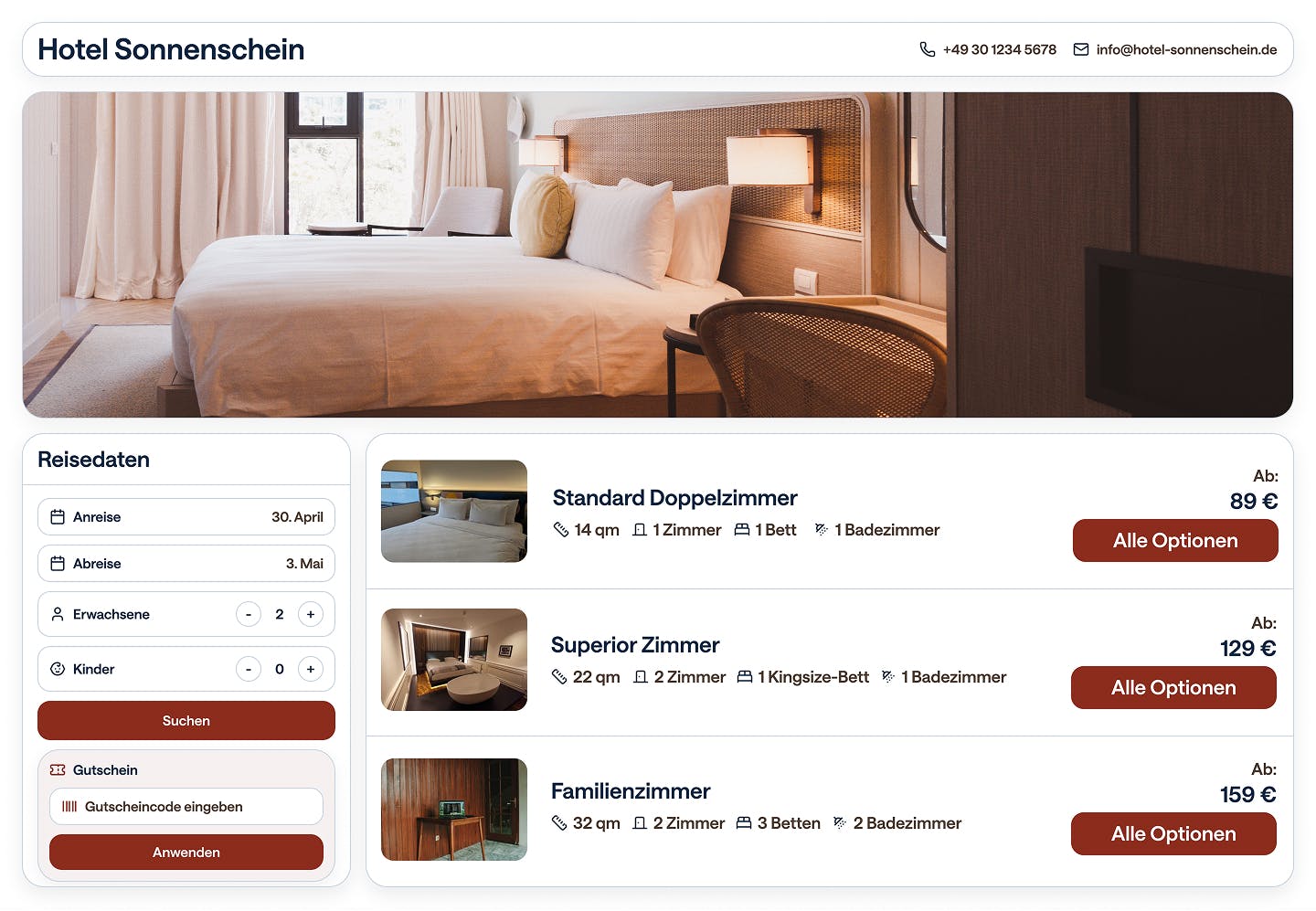 Booking engine hero