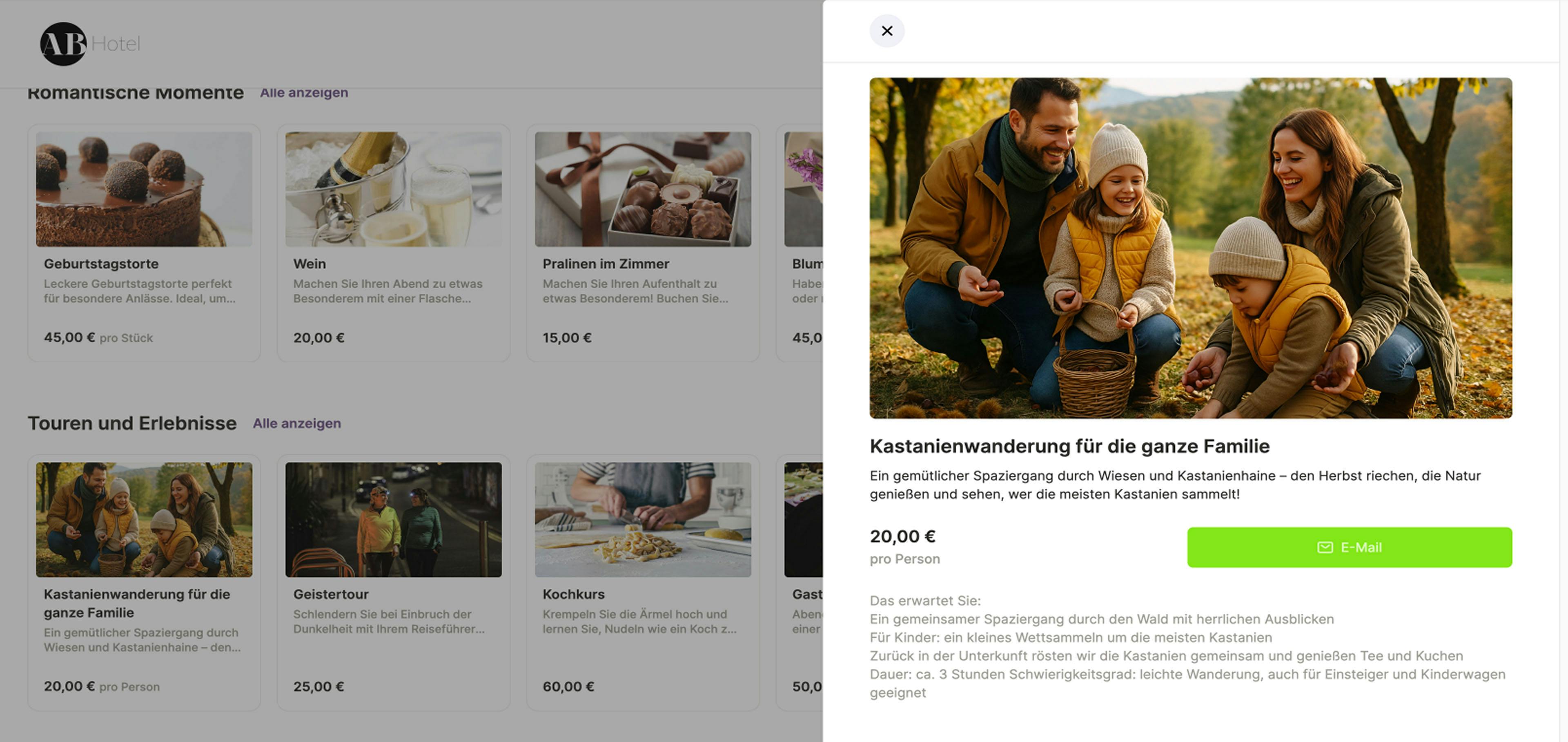 individuelle Website die im Smartconnect-Abo enthalten ist