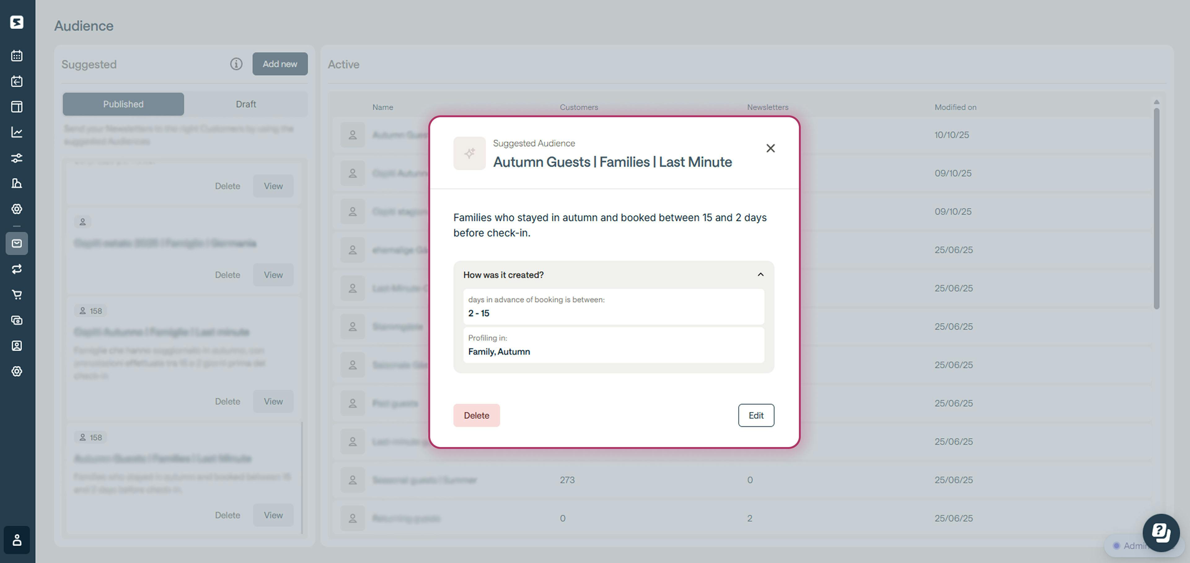 Smartconnect suggests which audience to target