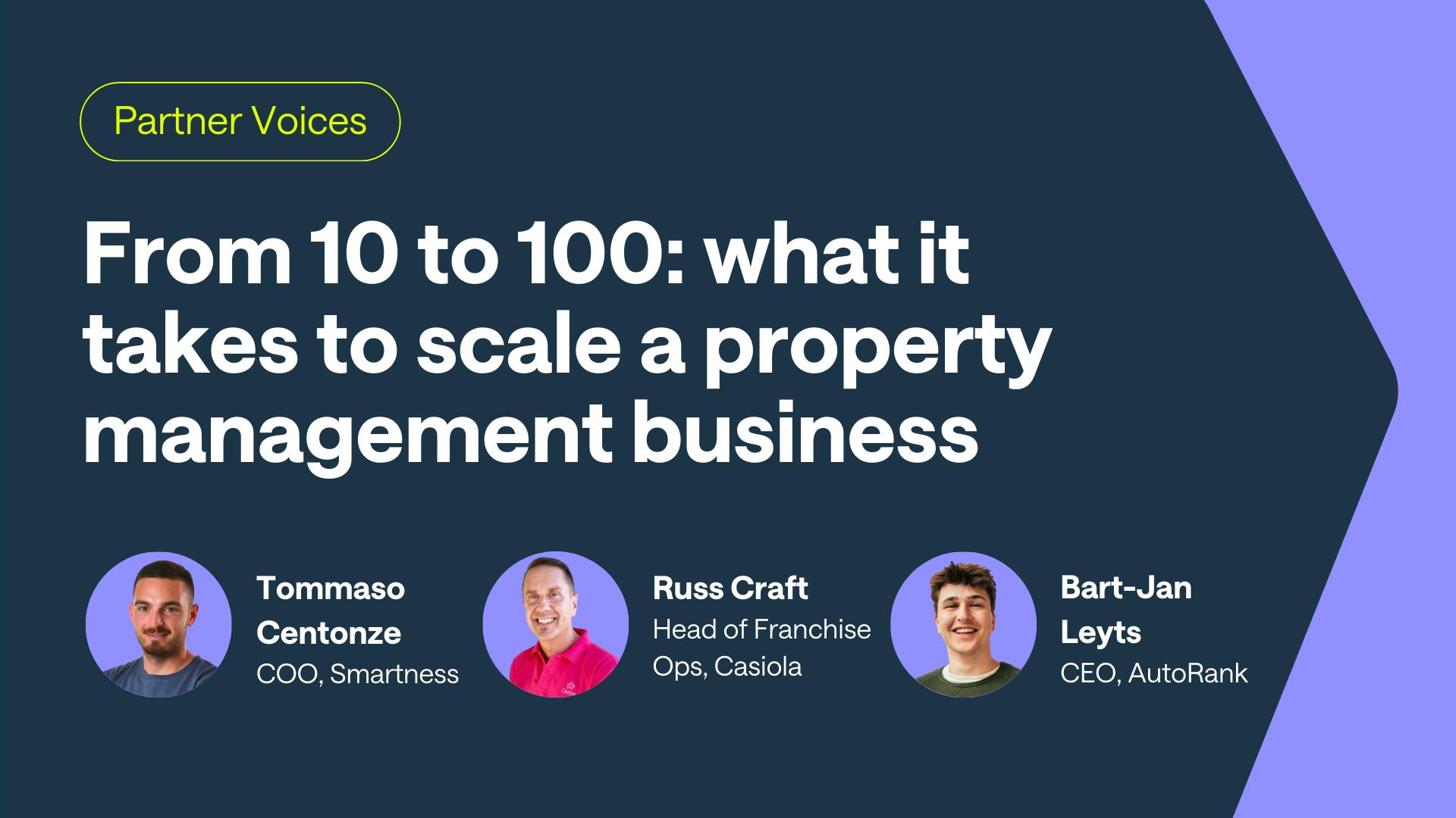 From 10 to 100 what it takes to scale a property management business