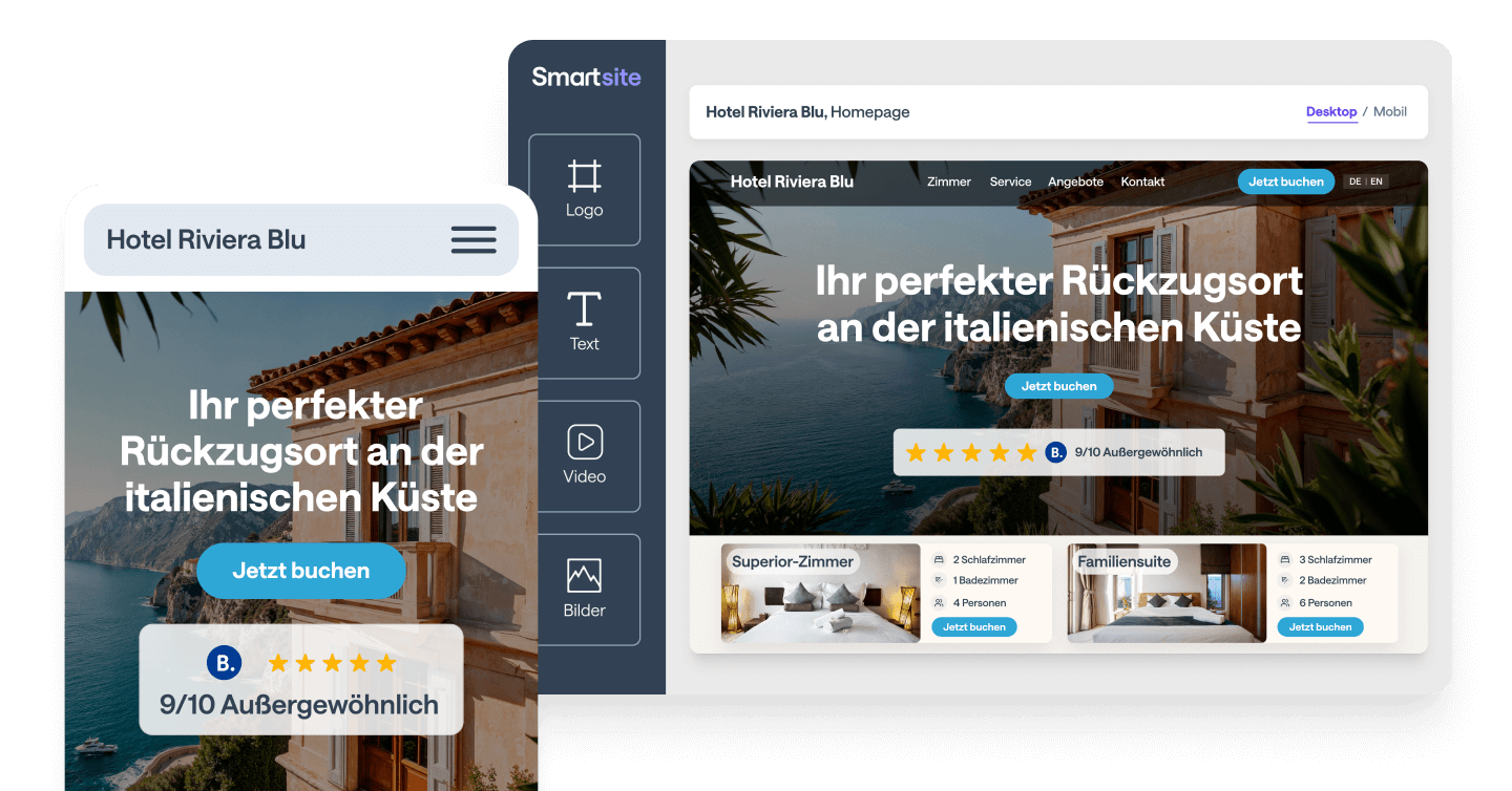 Neu: Smartsite – wir erstellen Ihre Website für mehr Sichtbarkeit und Direktbuchungen | Smartness