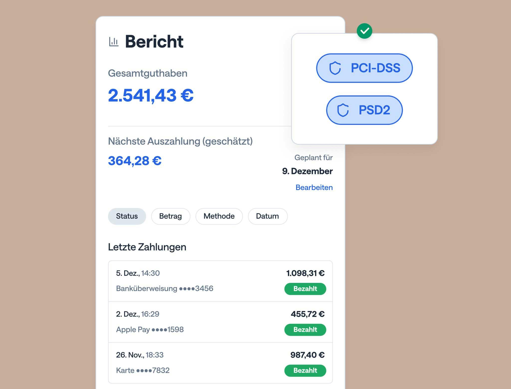 DE - Smartpay - Control, security, reporting