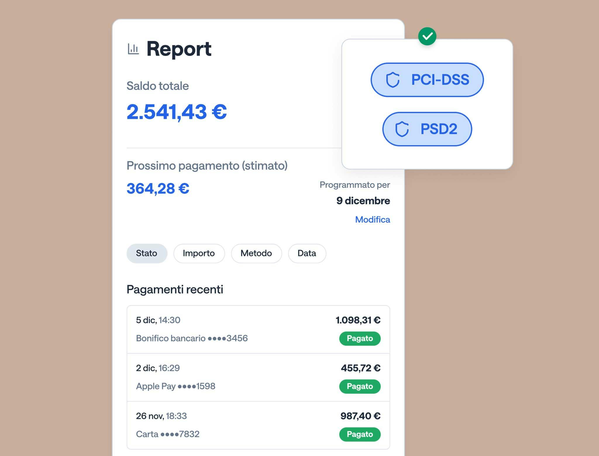 IT - Smartpay - Controllo, sicurezza e reporting