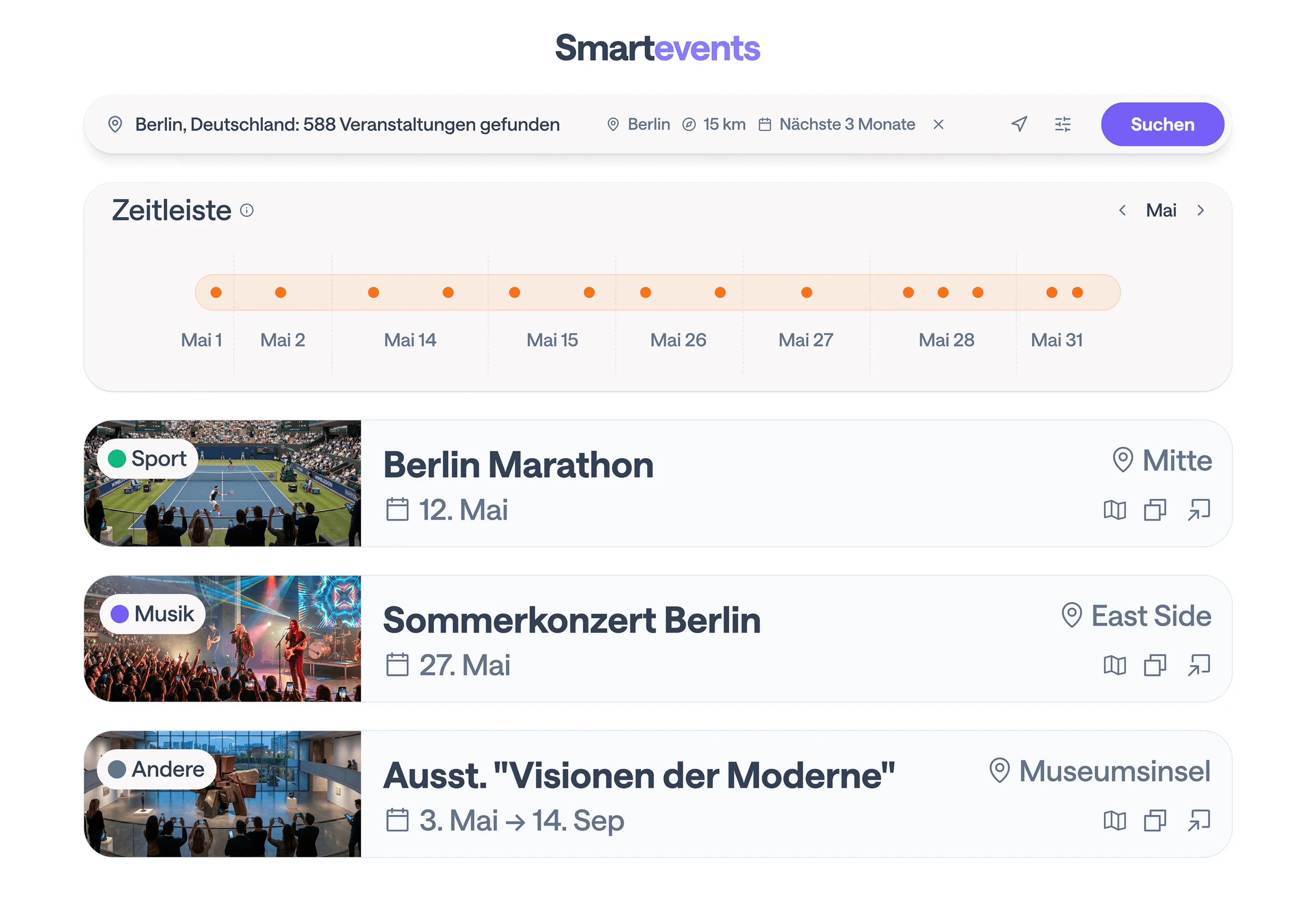 Smartevents - Homepage