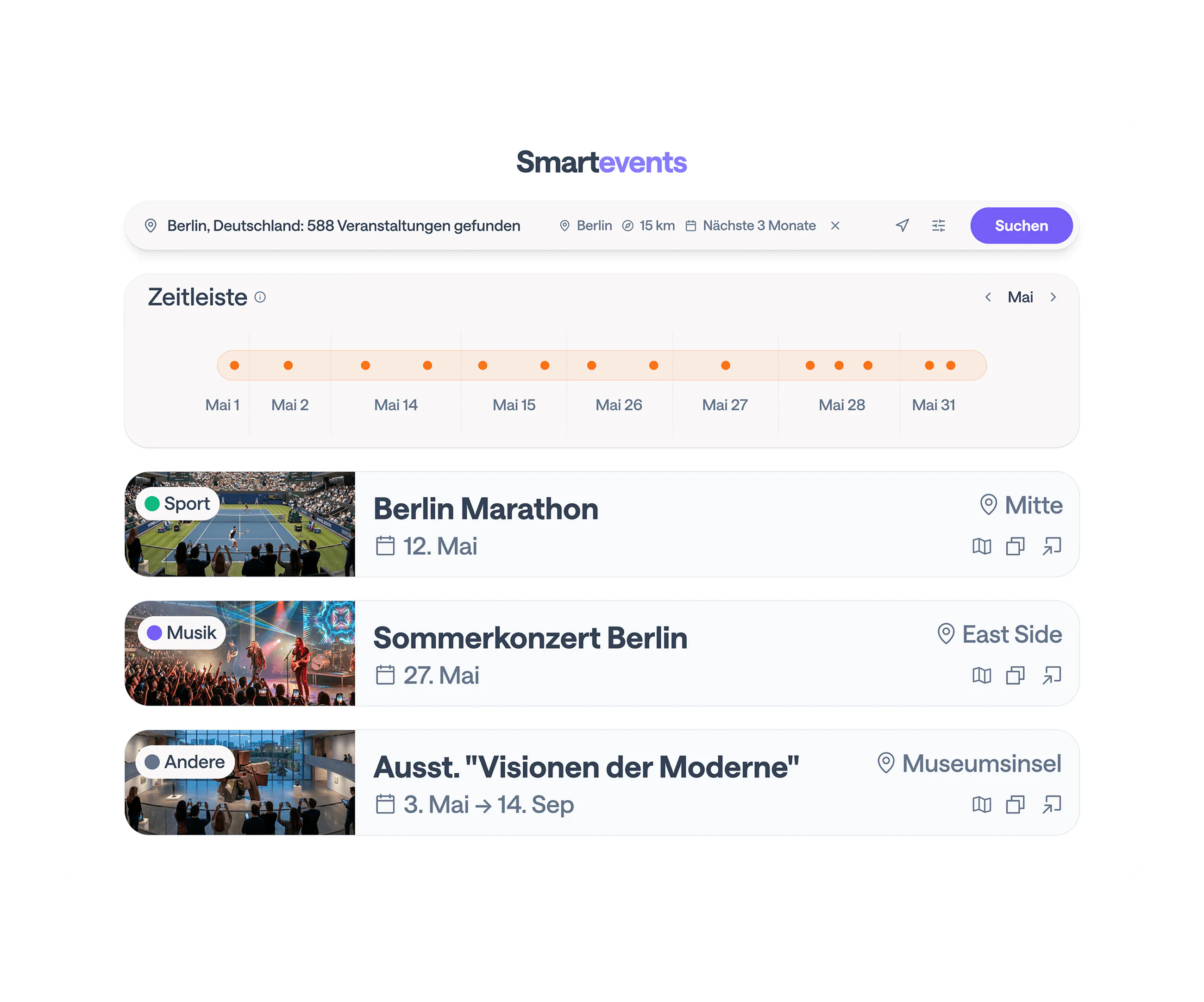 Smartevents - Jetzt registrieren