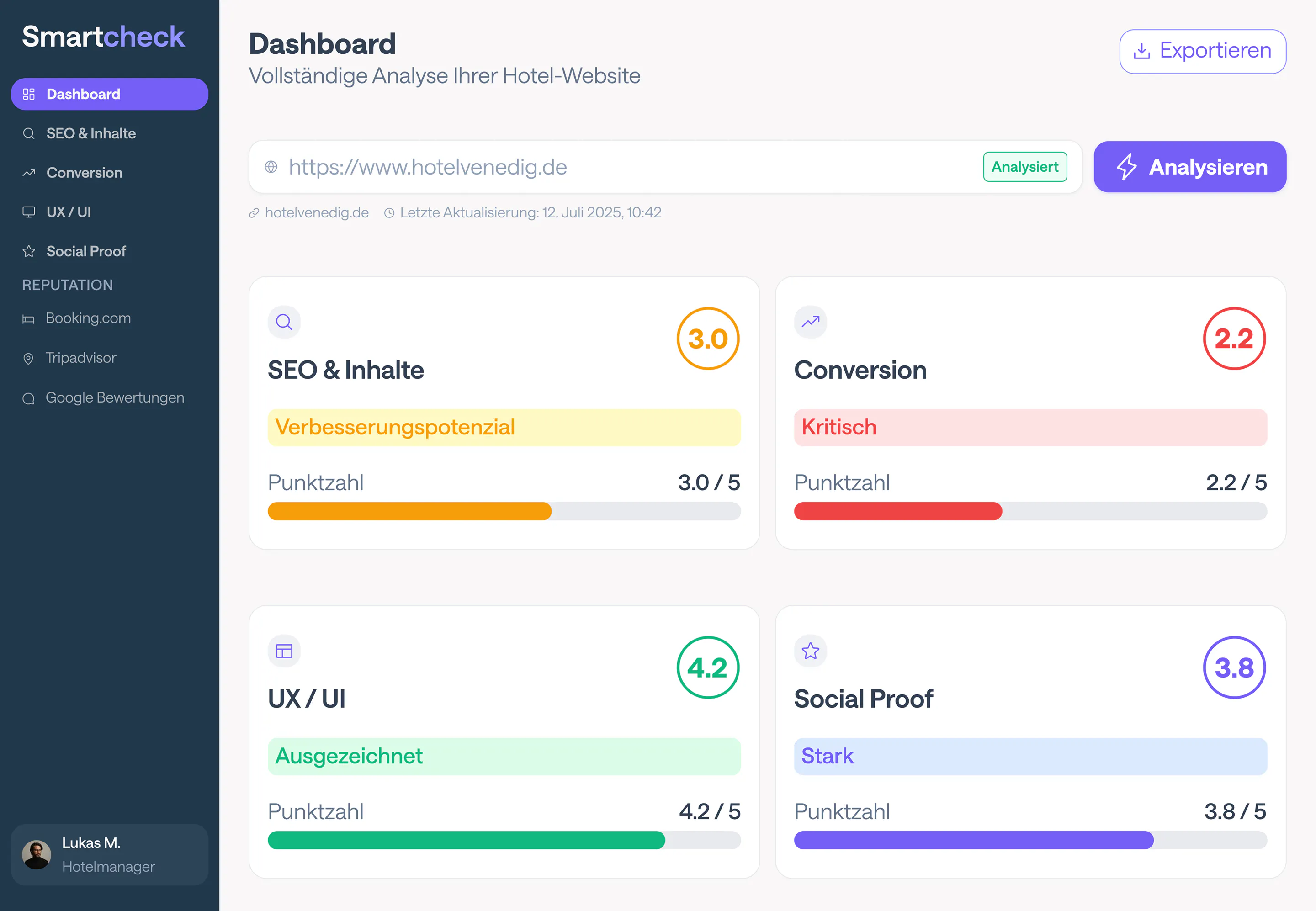 Smartcheck dashboard