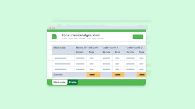 Fortgeschrittene Konkurrenzanalyse durchführen