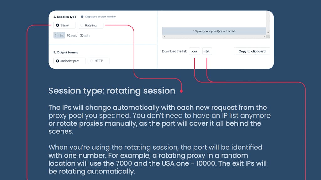 the rotating session type